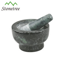 cheap price 14cm black color stone mortar & pestle